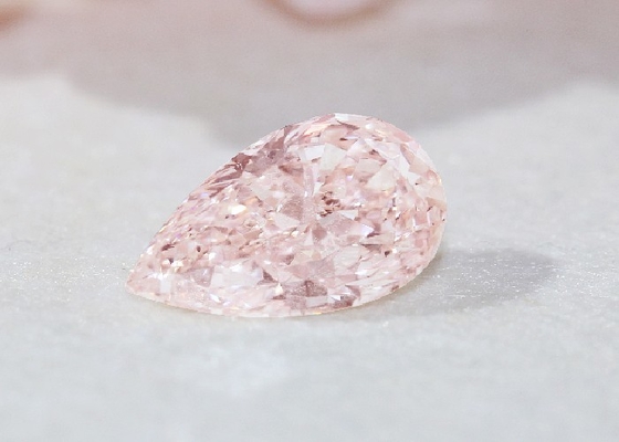 사쿠라 핑크색 배 형상 실험실 성장한 핑크 다이아몬드 1.5ct-2ct