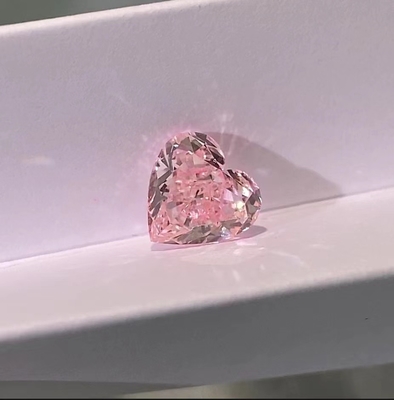 인공 실험실에서 자란 분홍색 CVD 다이아몬드 심장 모양 1.8ct-2.5ct VS-VVS