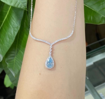 1.75ct Cvd 실험실 자란 다이아몬드 목걸이 10 모스