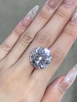 큰 사이즈 느슨한 7ct 실험실 만든 흰 다이아몬드 G 색상 둥근 화려한 절단 목걸이