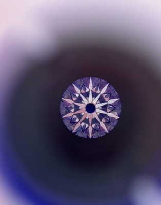 10개의 심장 화살표 둥근 모양 실험실에서 자란 다이아몬드 인증 합성 다이아몬드