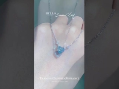 다이아몬드 사슬 목걸이 설정 사슬 약혼 보석 연구소 색상의 다이아몬드